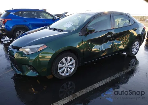 2016 Toyota Corolla Le из США, поврежденный, VIN 5YFBURHE4GP388898